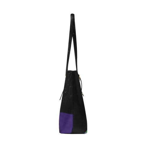 Purple Lady Euramerican Tote Bag/Large (Model 1656)