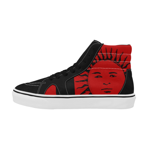 GOD High Level Black & Red Men's High Top Skateboarding Shoes (Model E001-1)