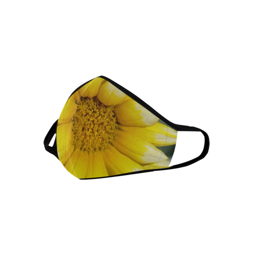 Yellow Flower, floral photo Mouth Mask