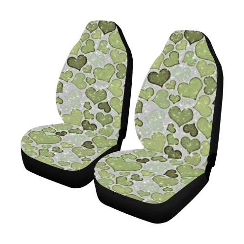 sparkling hearts 183 by JamColors Car Seat Covers (Set of 2)