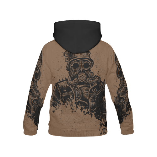Retro Futurism Steampunk Adventure Soldier 3 All Over Print Hoodie for Men (USA Size) (Model H13)