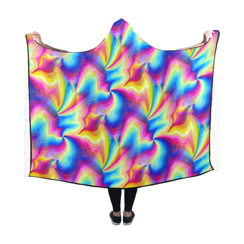 ripples2 Hooded Blanket 60''x50''