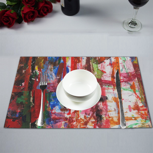 Paint on a white background Placemat 12''x18''
