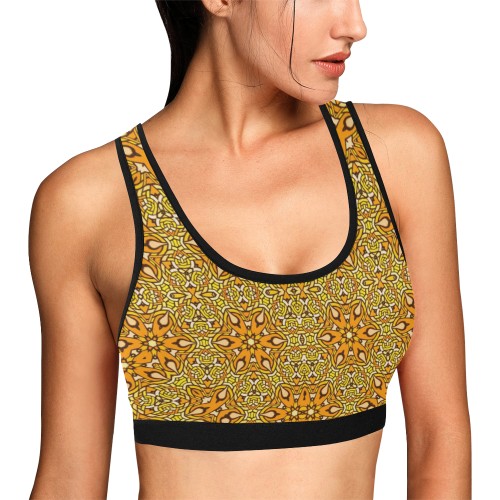 oriental Pattern 5 by JamColors Women's All Over Print Sports Bra (Model T52)