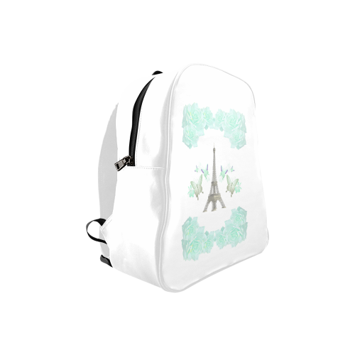 Butterflies in Paris School Backpack (Model 1601)(Small)