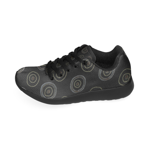 Design dots black Running Women’s Running Shoes (Model 020)