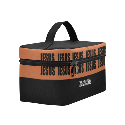 JESUS BROWN Cosmetic Bag/Large (Model 1658)