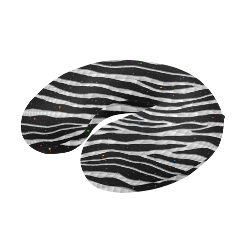Ripped SpaceTime Stripes - White U-Shape Travel Pillow