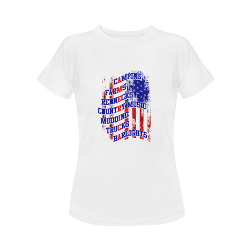 All Things America Women's T-Shirt in USA Size (Front Printing Only)