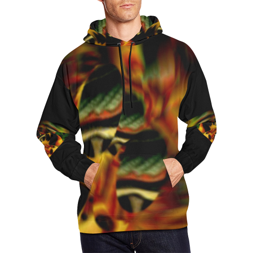 Fire Monster All Over Print Hoodie for Men (USA Size) (Model H13)