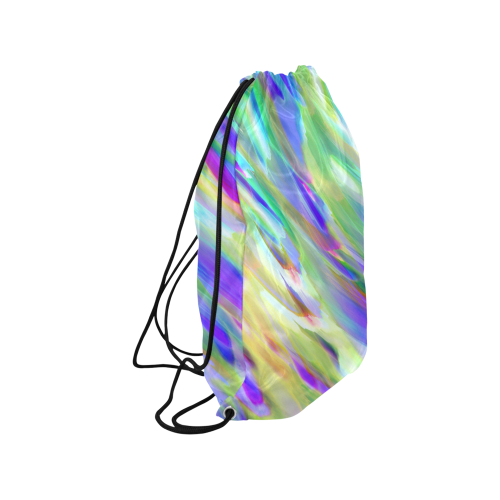 Colorful digital art splashing G401 Medium Drawstring Bag Model 1604 (Twin Sides) 13.8"(W) * 18.1"(H)