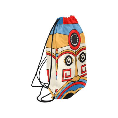 Aztec Religion Tribal Small Drawstring Bag Model 1604 (Twin Sides) 11"(W) * 17.7"(H)