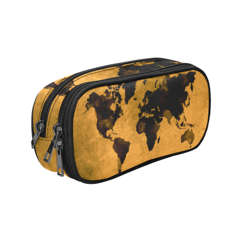 world map #world #map Pencil Pouch/Large (Model 1680)