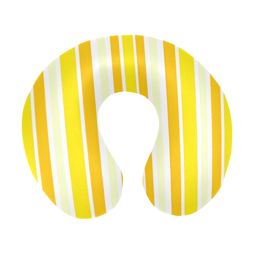 Sunshine Yellow Stripes U-Shape Travel Pillow