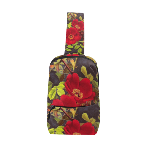 flowers #flowers #pattern #flora Chest Bag (Model 1678)