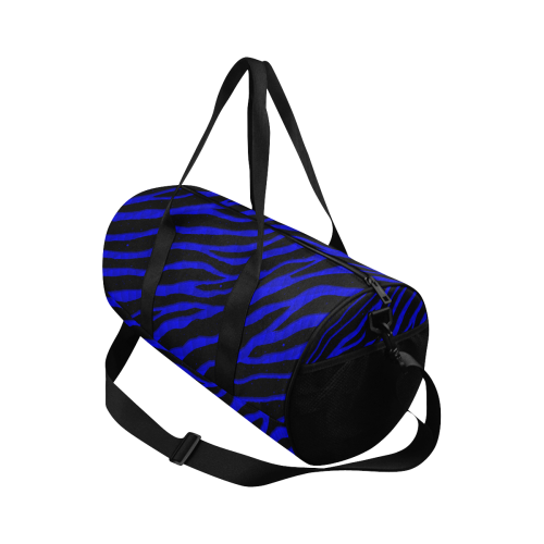 Ripped SpaceTime Stripes - Blue Duffle Bag (Model 1679)