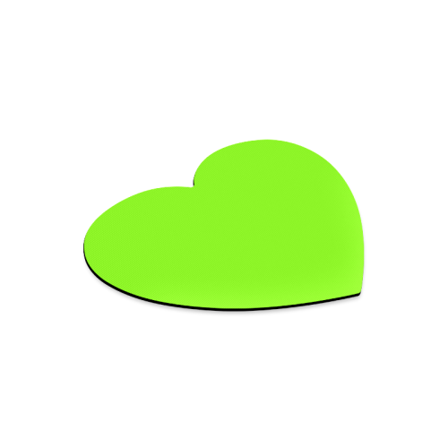 color chartreuse Heart-shaped Mousepad