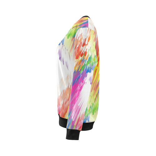 Colors by Nico Bielow All Over Print Crewneck Sweatshirt for Women (Model H18)