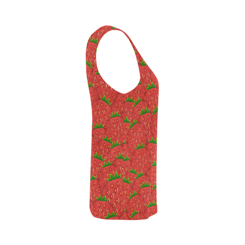Strawberry Patch All Over Print Tank Top for Women (Model T43)