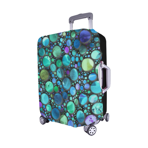 lovely shapes 2C by JamColors Luggage Cover/Medium 22"-25"