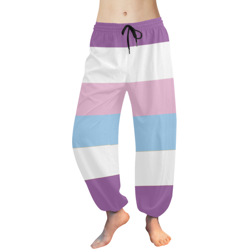 Bigender Flag Women's All Over Print Harem Pants (Model L18)