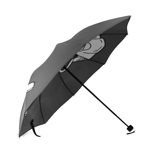 Manual Black Umbrella Foldable Umbrella (Model U01)