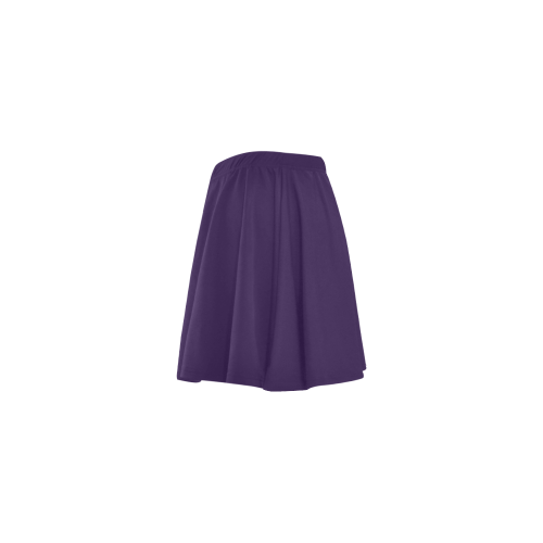 color Russian violet Mini Skating Skirt (Model D36)