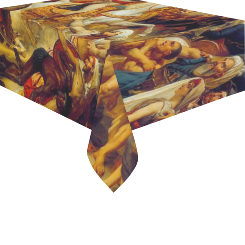 Napoleon Bonaparte-Battle of the Pyramids Cotton Linen Tablecloth 60" x 90"
