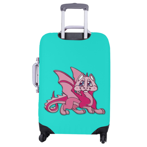 Pynky the dragon Luggage Cover/Large 26"-28"