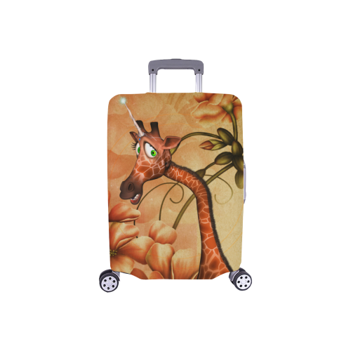 Cute unicorn giraffe Luggage Cover/Small 18"-21"