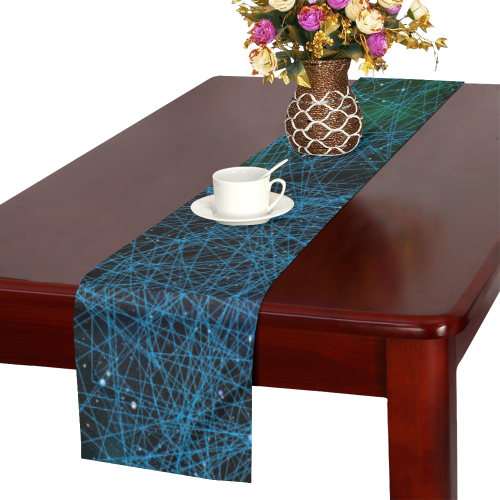 System Network Connection Table Runner 16x72 inch
