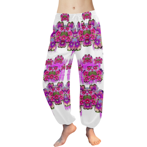 Happy Merry fantasy flowers Women's All Over Print Harem Pants (Model L18)