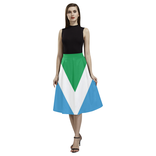 Vegan Flag Aoede Crepe Skirt (Model D16)