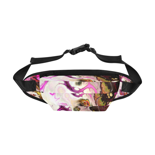 Colorful Marble Design Fanny Pack/Large (Model 1676)