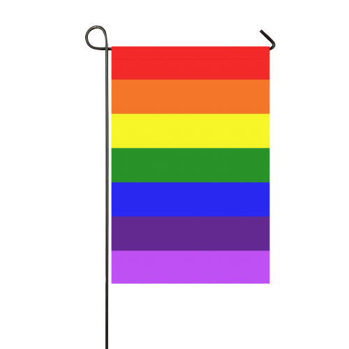 Rainbow Flag (Gay Pride - LGBTQIA+) Garden Flag 12‘’x18‘’（Without Flagpole）