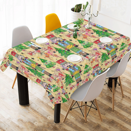 Nutcracker Dream by Nico Bielow Cotton Linen Tablecloth 60"x 84"
