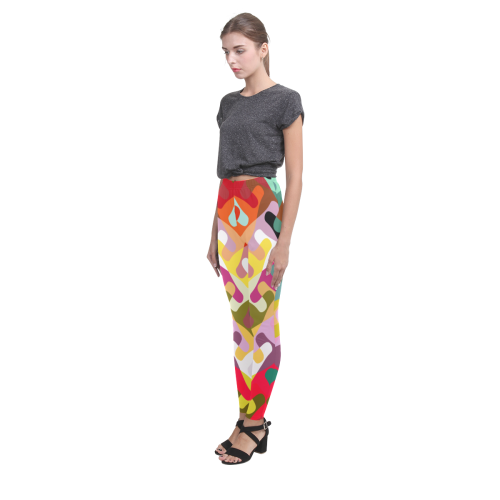 Colorful shapes Cassandra Women's Leggings (Model L01)