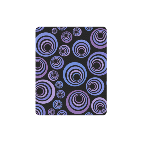 Retro Psychedelic Ultraviolet Pattern Rectangle Mousepad