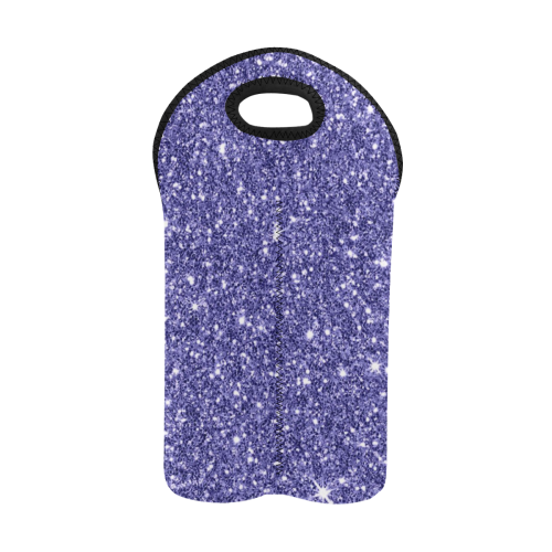 New Sparkling Glitter Print E by JamColors 2-Bottle Neoprene Wine Bag