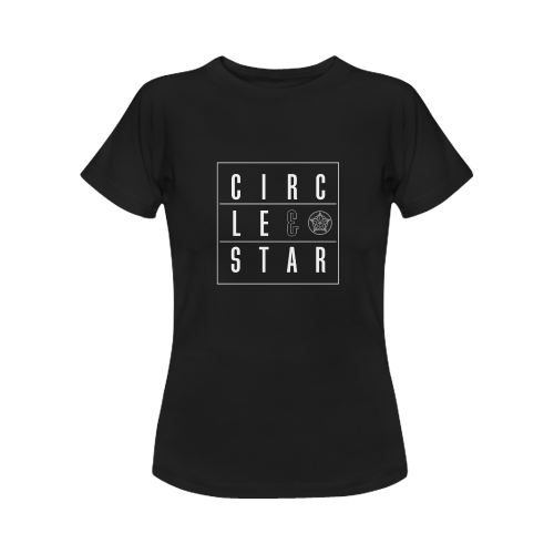 Logo Square(BBG) Black Women's T-Shirt in USA Size (Front Printing Only)