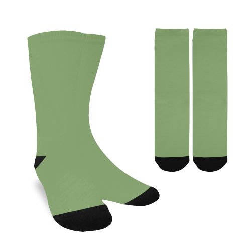 color asparagus Women's Custom Socks