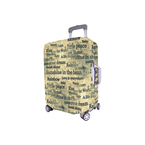 Words Popart by Nico Bielow Luggage Cover/Small 18"-21"