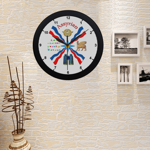 Assyrian Pride Circular Plastic Wall clock
