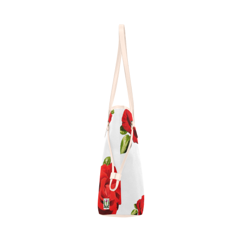 Fairlings Delight's Floral Luxury Collection- Red Rose Handbag 53086g Clover Canvas Tote Bag (Model 1661)
