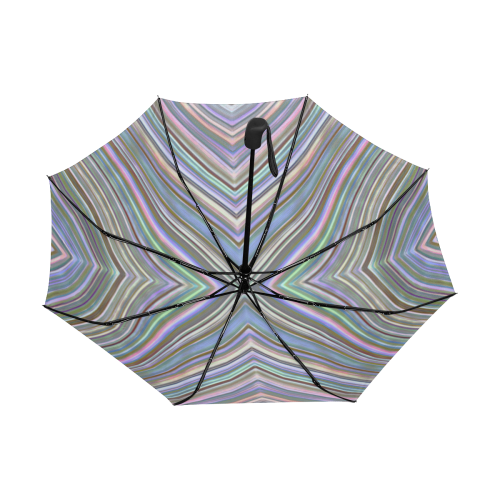 Wild Wavy X Lines 47 Anti-UV Auto-Foldable Umbrella (Underside Printing) (U06)