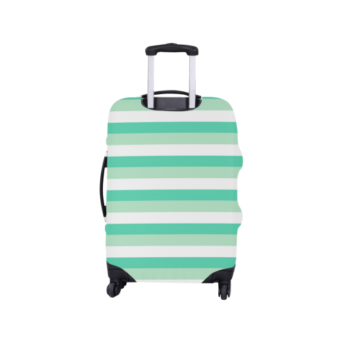Mint Stripes Luggage Cover/Small 18"-21"