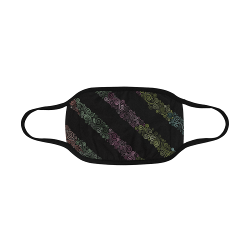Psychedelic 3D Rainbow Ornaments Mouth Mask