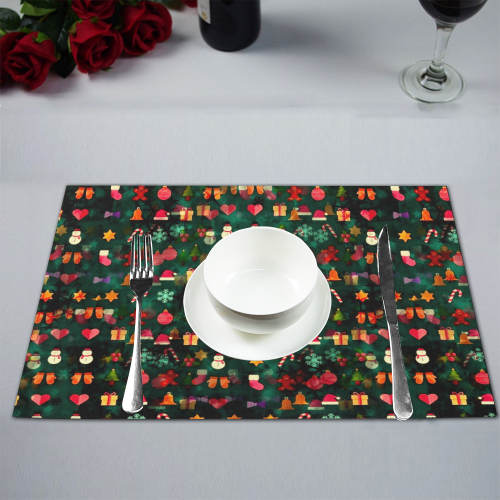 Gifts Pattern by K.Merske Placemat 12’’ x 18’’ (Set of 6)