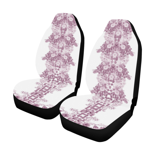 floral blanc rose pastel Car Seat Covers (Set of 2)