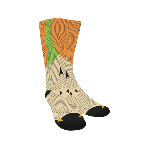 Aztec Ancient Tribal Men's Custom Socks